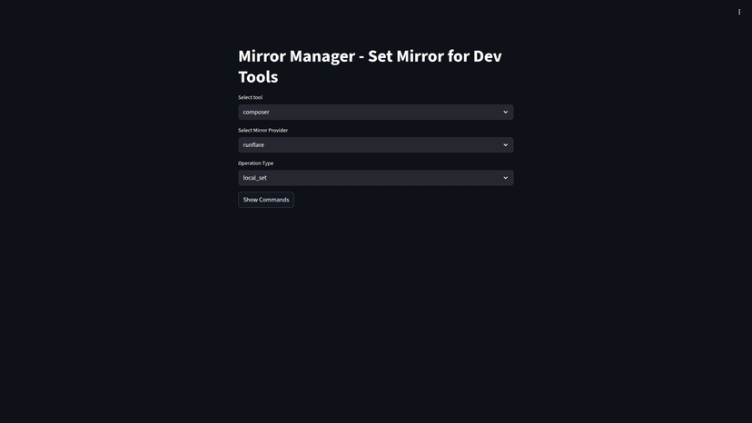 Mirror Download Setter