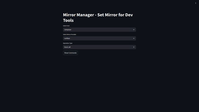 Mirror Download Setter